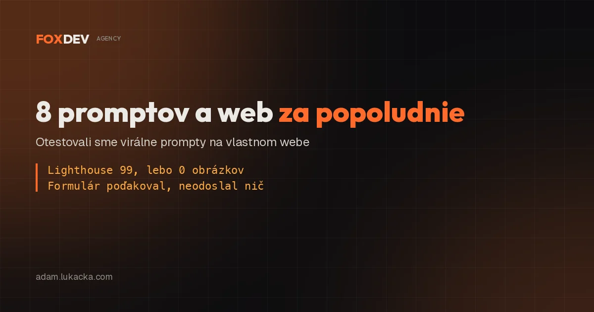 8 promptov a web za popoludnie: otestovali sme to na sebe