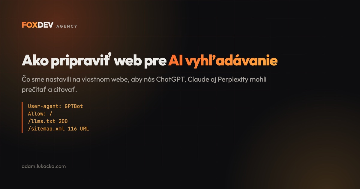 Ako pripraviť web pre AI vyhľadávanie