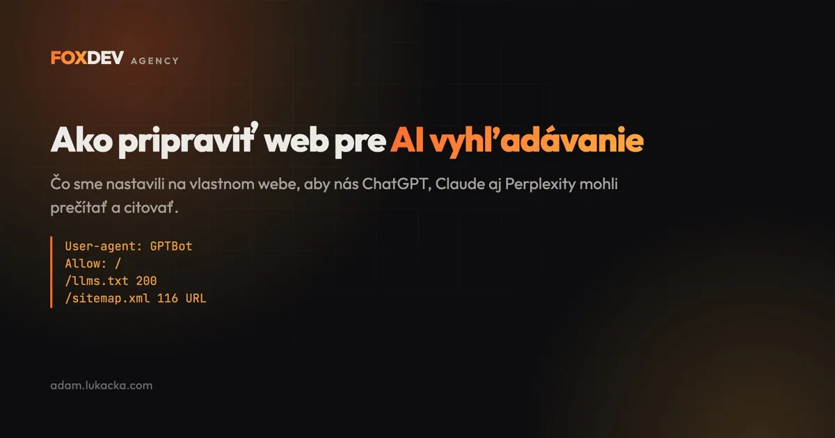 Ako pripraviť web pre AI vyhľadávanie, aby vás nevynechal ChatGPT