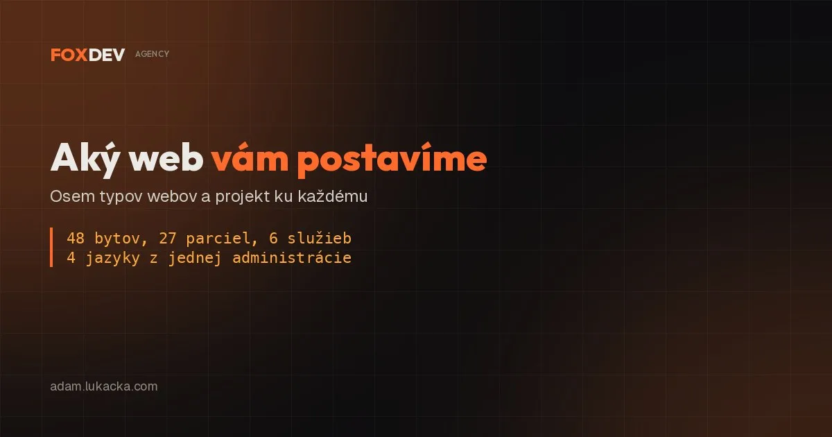 Aký web vám postavíme: od realitného projektu po e-shop