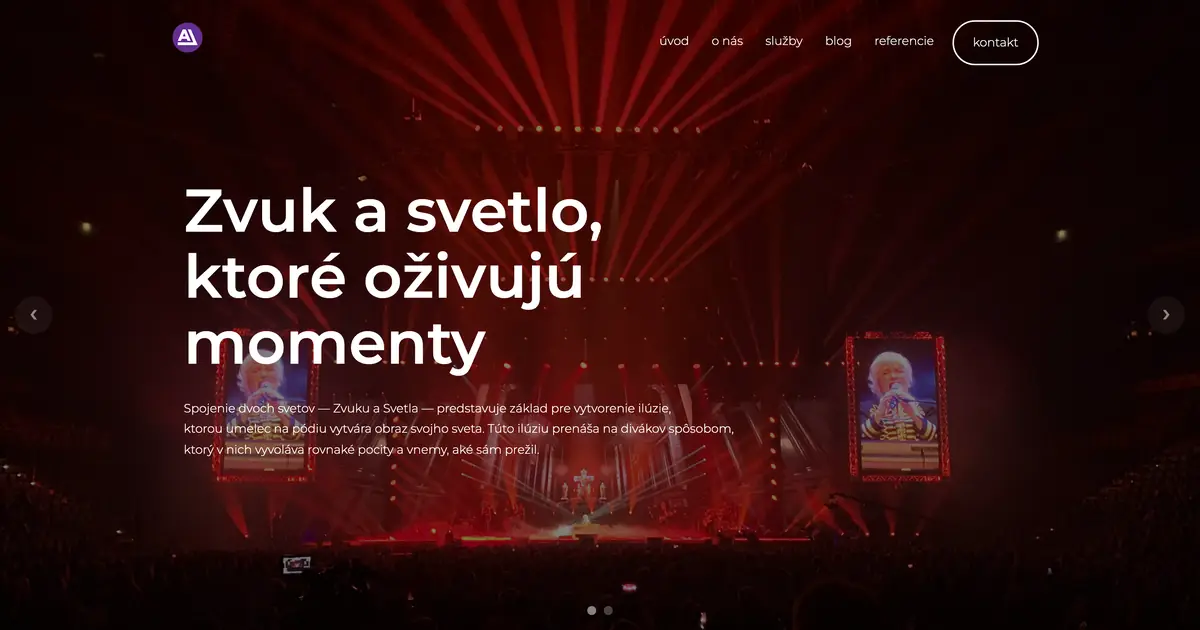 Webstránka Audio-line.sk, referencia Fox Development Agency