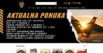 Webstránka Beerstore.sk, referencia Fox Development Agency