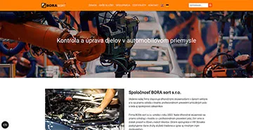 Webstránka Borasort.sk, kategória Webstránky, referencia Fox Development Agency