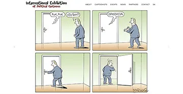 Webstránka Cartoonexhibition.eu, referencia Fox Development Agency