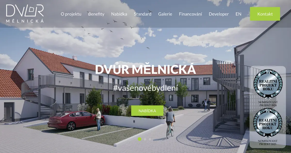 Webstránka DvurMelnicka.cz, referencia Fox Development Agency