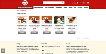 Webstránka Kurzy.atelierladon.sk, referencia Fox Development Agency