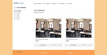 Webstránka Obedy.vigroup.sk, referencia Fox Development Agency