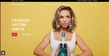 Webstránka ExclusiveProsecco.com, referencia Fox Development Agency