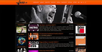 Webstránka SkJazz.sk, referencia Fox Development Agency