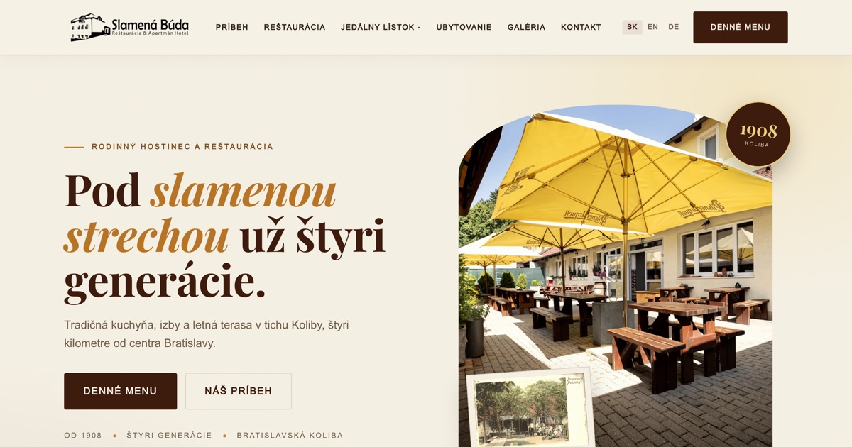Webstránka SlamenaBuda.sk, referencia Fox Development Agency