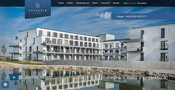 Webstránka Velvaria.cz, referencia Fox Development Agency